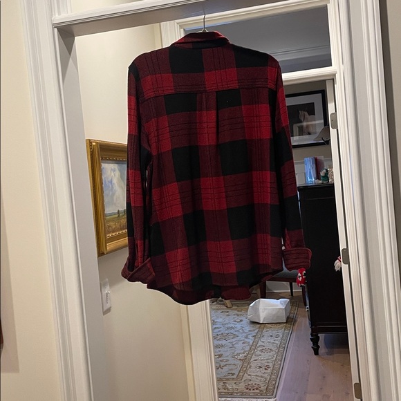 Faherty red plaid flannel shirt - Picture 6 of 7